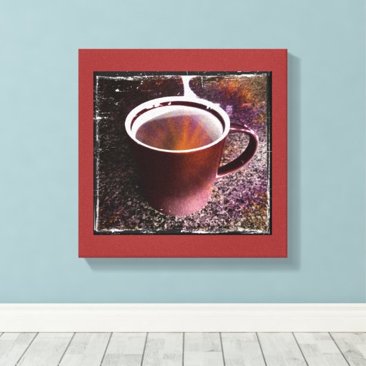 Impression de la toile étirée à temps Java chaud (Insitu (Plancher de Bois))
