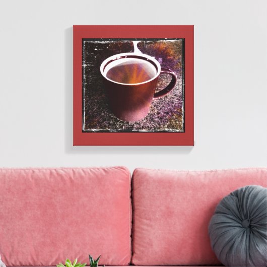 Impression de la toile étirée à temps Java chaud (Insitu(Salon))