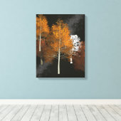 Impression de la toile étirée de fond d'automne (Insitu (Plancher de Bois))