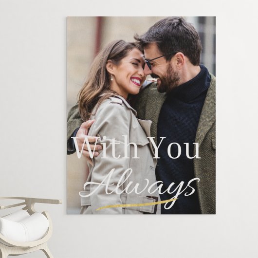 Impression de la toile étirée de la note d'amour p