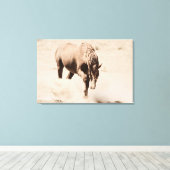 Impression de la toile étirée de poussière (Insitu (Plancher de Bois))