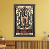 Impression de la toile étirée dissidente (Insitu(Salon))