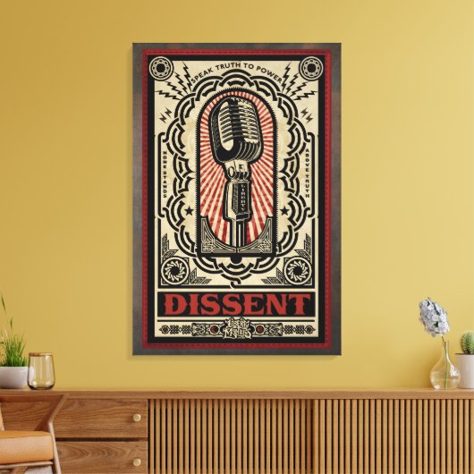 Impression de la toile étirée dissidente (Insitu(Salon))