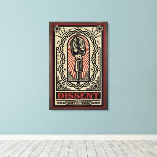 Impression de la toile étirée dissidente (Insitu (Plancher de Bois))