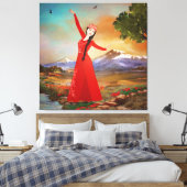 Impression de la toile étirée du danseur (Insitu(Chambre))