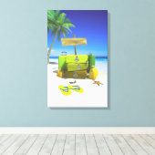 Impression de la toile étirée du jeu de bagages (Insitu (Plancher de Bois))