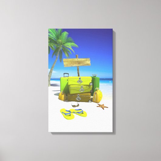 Impression de la toile étirée du jeu de bagages (Recto)