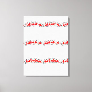 Impression de la toile étirée du logo