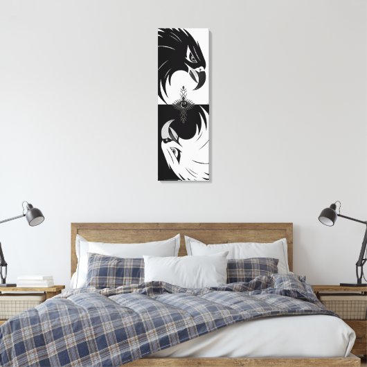 Impression de la toile étirée "Oeil d'aigle" (Insitu(Chambre))