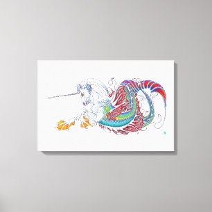 Impression de la toile hippicorne du nid de vison