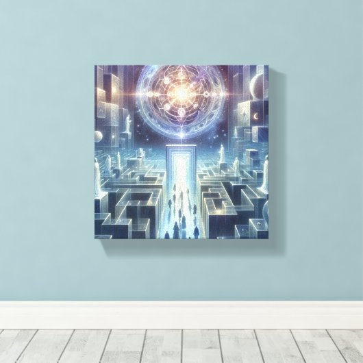 Impression de la toile "Maze" (Insitu (Plancher de Bois))