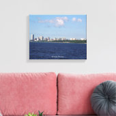 Impression de la toile Milwaukee Skyline (Insitu(Salon))