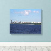 Impression de la toile Milwaukee Skyline (Insitu (Plancher de Bois))