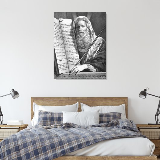 Impression de la toile "Moïse et les dix commandem (Insitu(Chambre))