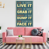 Impression de la toile Motivation Life Advice (Insitu(Salon))