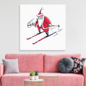 Impression de la toile père Noël Skiing (Insitu(Salon))