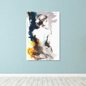 Impression de la toile : Silhouette d'une femme as (Insitu (Plancher de Bois))