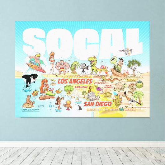 Impression de la toile SoCal (Insitu (Plancher de Bois))