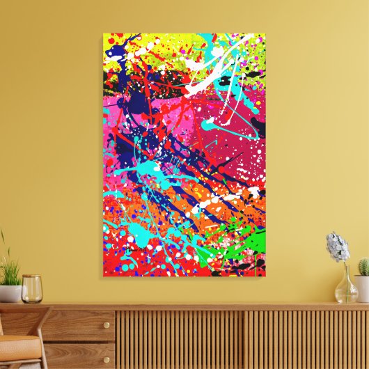 Impression de la toile Splatter Mind_01 (Insitu(Salon))