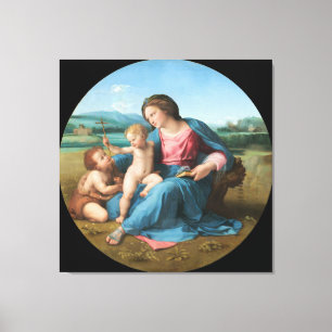 Impression de la toile vierge et enfant
