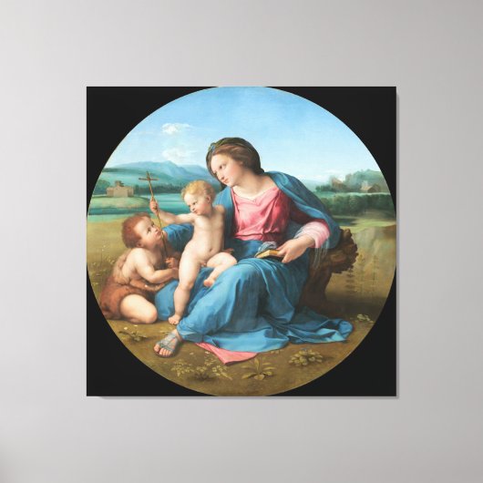 Impression de la toile vierge et enfant (Recto)