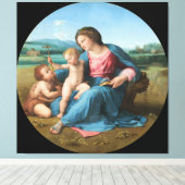 Impression de la toile vierge et enfant (Insitu (Plancher de Bois))