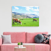 Impression de la toile vue pâturage des vaches (Insitu(Salon))