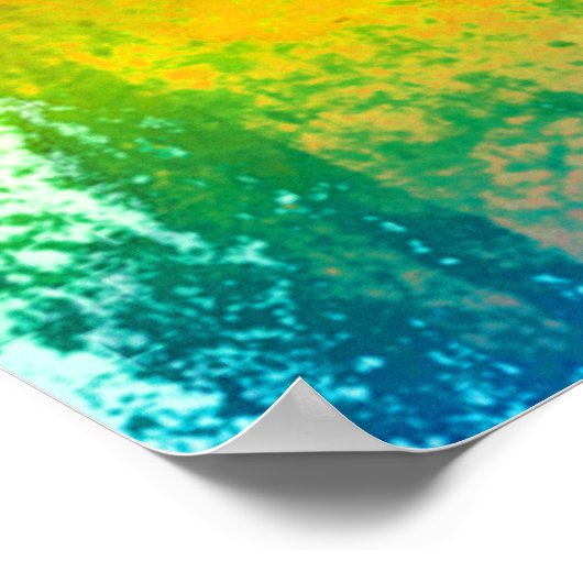 Impression de l'affiche couleur aquarelle Fox (Coin)