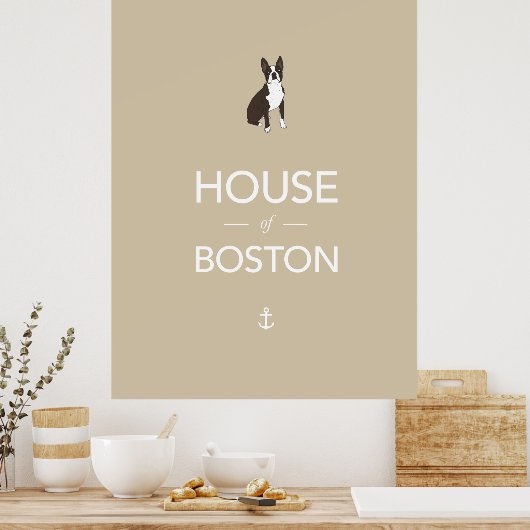 Impression de l'affiche de Boston Terrier (Cuisine)