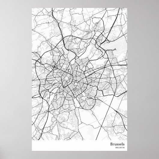 Impression de l'affiche de Bruxelles Belgique (Devant)