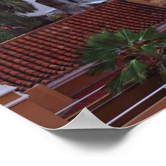 Impression de l'affiche de Carthagène, Colombie (Coin)