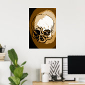 Impression de l'affiche de dessin du crâne (Bureau à domicile)