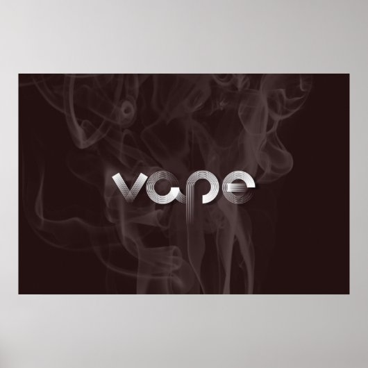 Impression de l'affiche de fumée Vape Premium (Devant)