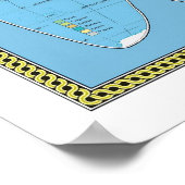 Impression de l'affiche de la carte du monde polit (Coin)