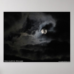 Impression de l'affiche de la lune voilée