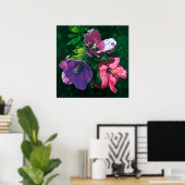 Impression de l'affiche de l'Hibiscus hawaïen (Bureau à domicile)