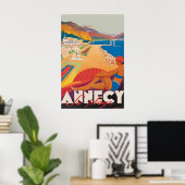 Impression de l'affiche de voyage vintage Annecy, (Bureau à domicile)