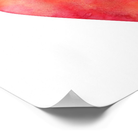 Impression de l'affiche des coeurs d'aquarelle (Coin)