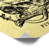 Impression de l'affiche du crâne médiéval (Coin)