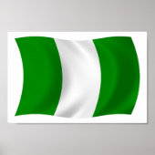 Impression de l'affiche du drapeau du Nigeria (Devant)