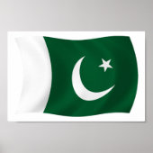Impression de l'affiche du drapeau du Pakistan (Devant)