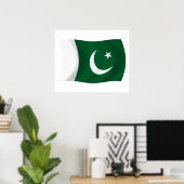 Impression de l'affiche du drapeau du Pakistan (Bureau à domicile)
