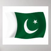 Impression de l'affiche du drapeau du Pakistan (Devant)