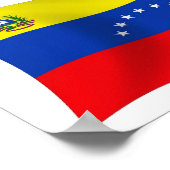 Impression de l'affiche du drapeau du Venezuela (Coin)