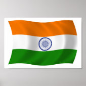 Impression de l'affiche du drapeau indien (Devant)