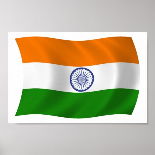 Impression de l'affiche du drapeau indien (Devant)