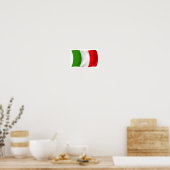 Impression de l'affiche du drapeau italien (Cuisine)