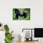 Impression de l'affiche du gorille Silverback (Bureau à domicile)