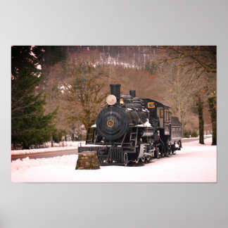 Impression de l'affiche du train vintage