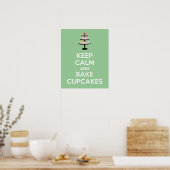 Impression de l'affiche Garder le calme et cuire d (Cuisine)